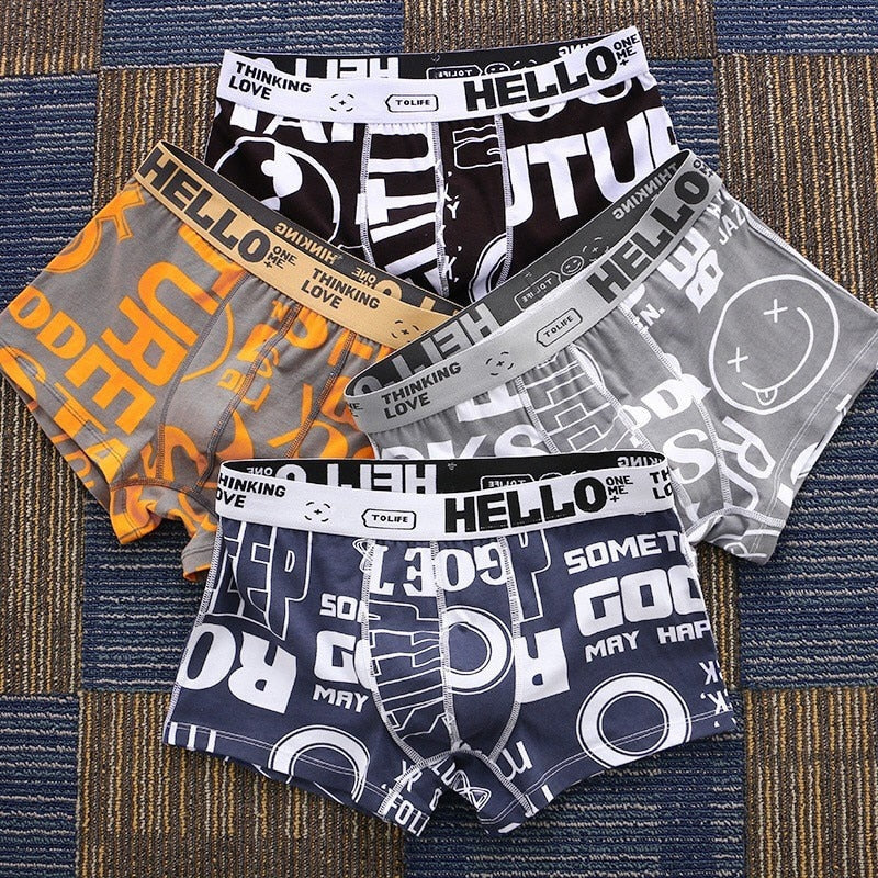 HELLO™ Print - Men's Underwear (4 Pack)