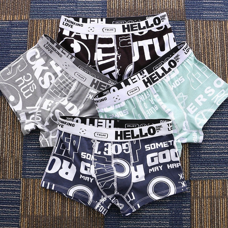 HELLO™ Print - Men's Underwear (4 Pack)